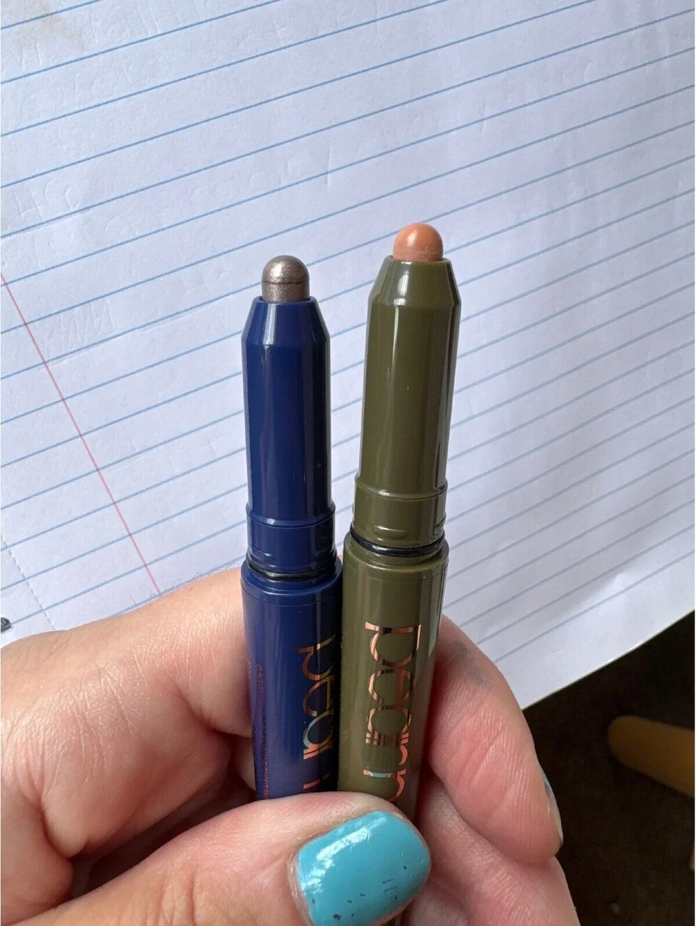 Pear Nova Azurite Unakite Eye Duo Stick Shadow Liner Set NIB Full Size
